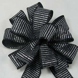 silver striped ribbon
