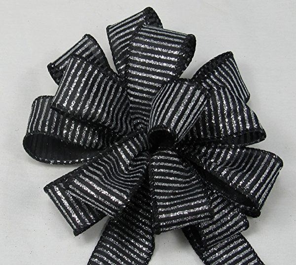 silver striped ribbon