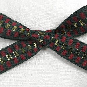 woven check ribbon