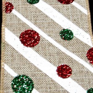 christmas dot ribbon