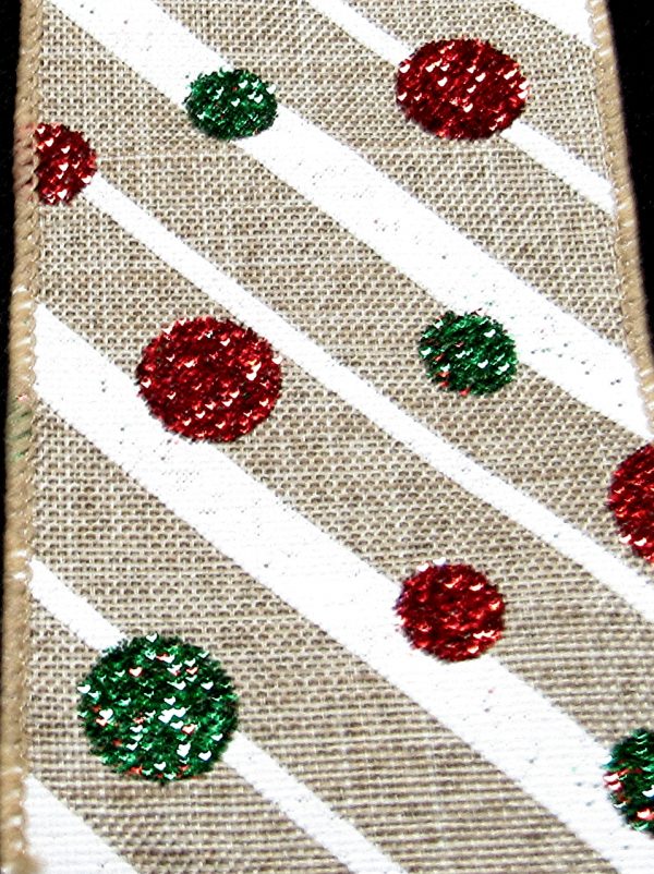 christmas dot ribbon