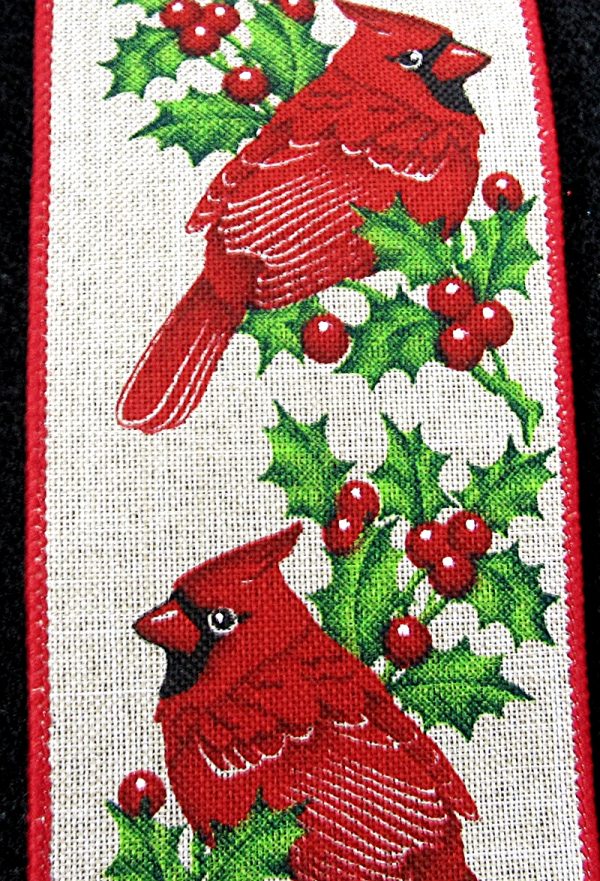 wired cardinal ribbon