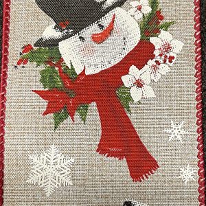 wired snowman ribbon