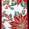 Wired Christmas Pointsettia Ribbon