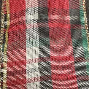 wired red plaid ribbon