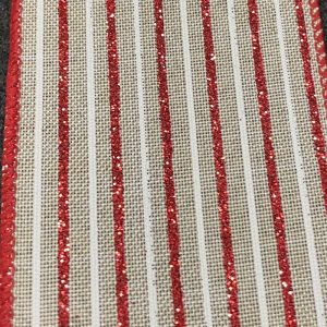 christmas stripe ribbon