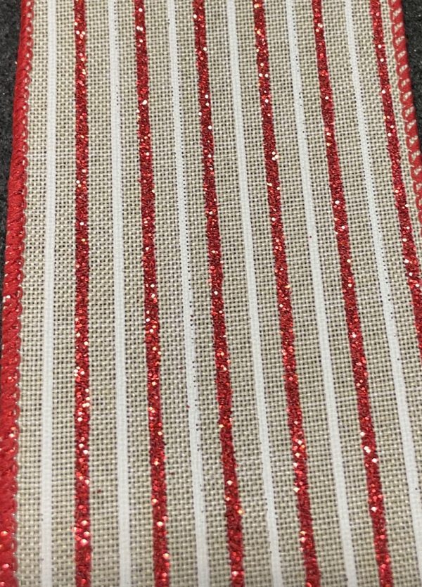 christmas stripe ribbon