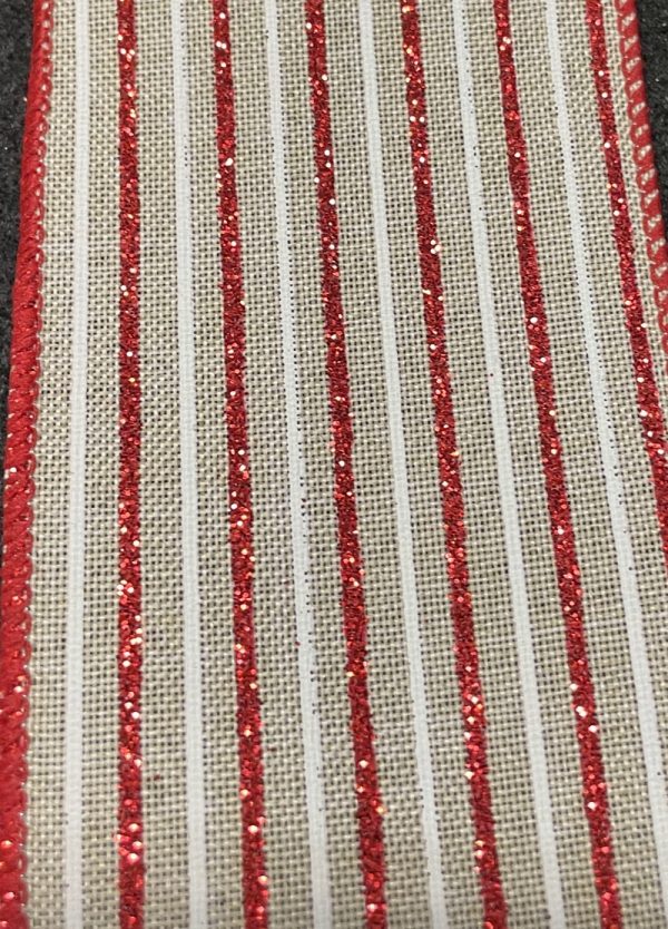 christmas stripe ribbon