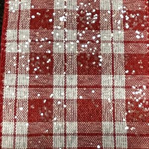 Wired Glitter Candy Cane Plaid