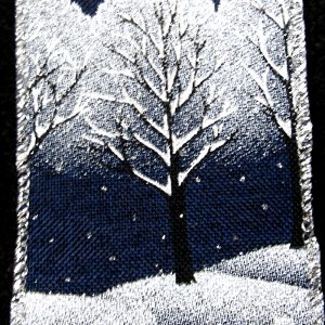 Wired Glittery Snowy Hillside