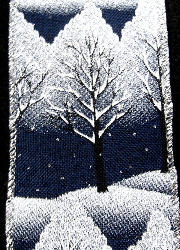 Wired Glittery Snowy Hillside