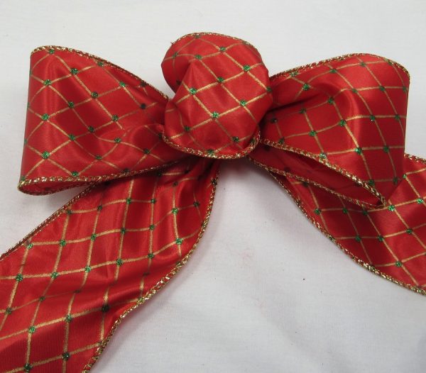 Diamond Pattern Christmas Ribbon