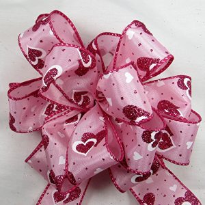 Pink Hearts Ribbon
