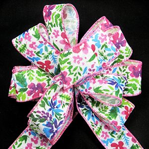 Painted flowers ribbon