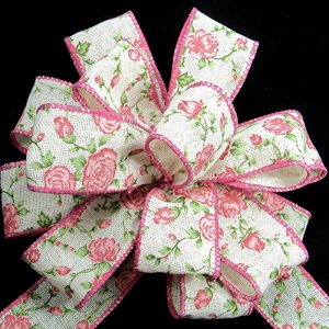 vintage rose ribbon