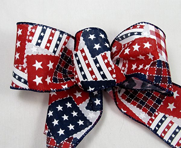 wired patriotic ribbon