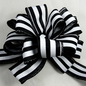 wired stripe ribbon