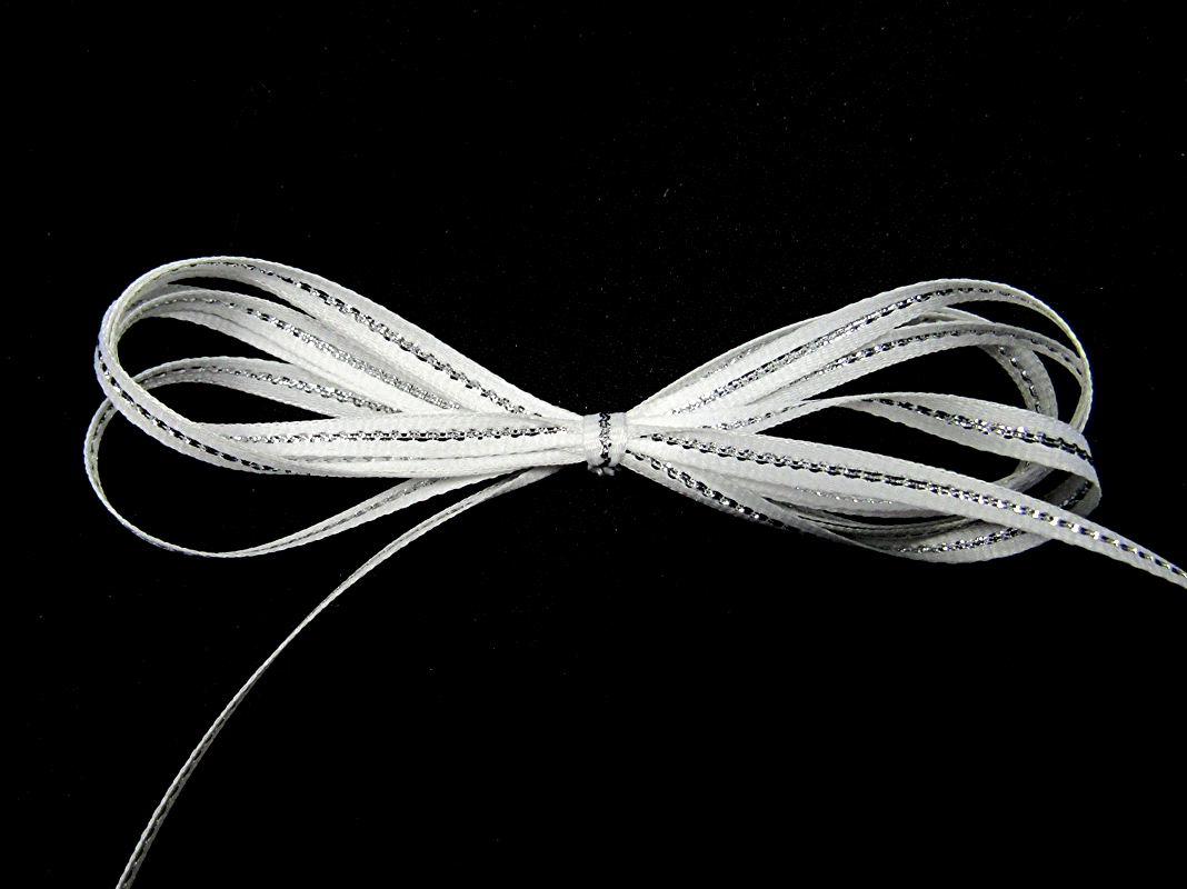 Sheer Ribbon w/Thick Lines Num.3 – 5/8″ or Num.9 1 1/2″ Ribbon