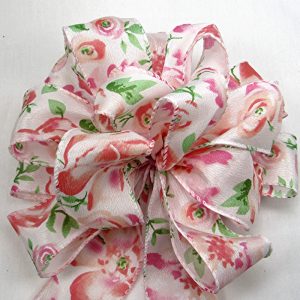 pink rose ribbon