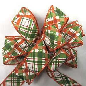 diagonal plaid ribbon