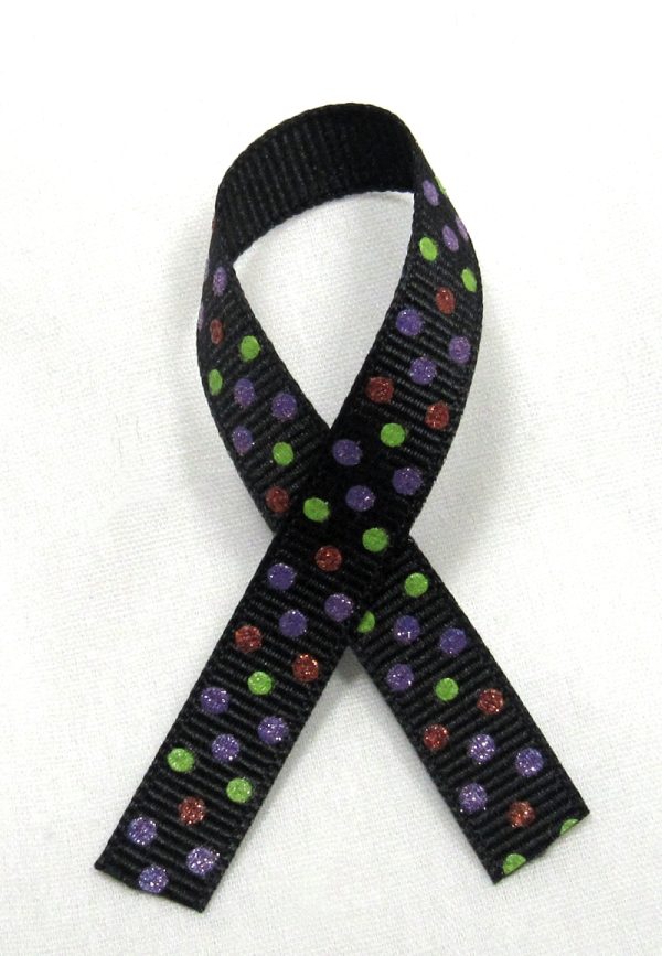 thin polka dot ribbon