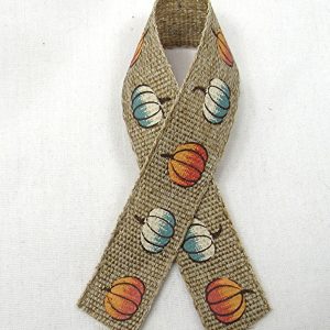 linen pumpkin ribbon