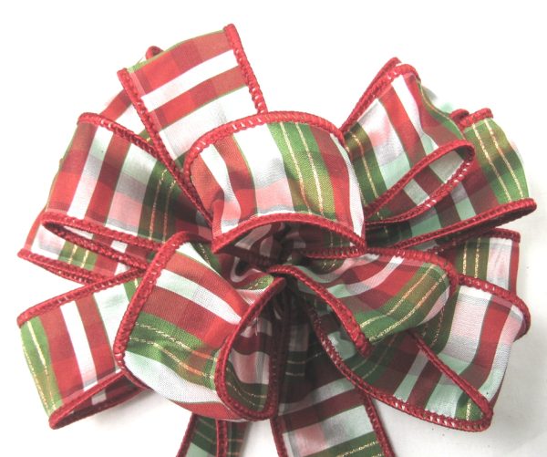 Christmas plaid ribbon