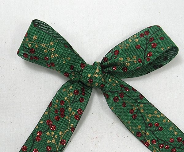 holly berries ribbon