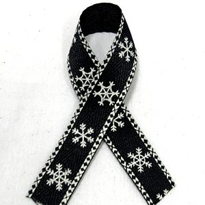 twill snowflake ribbon