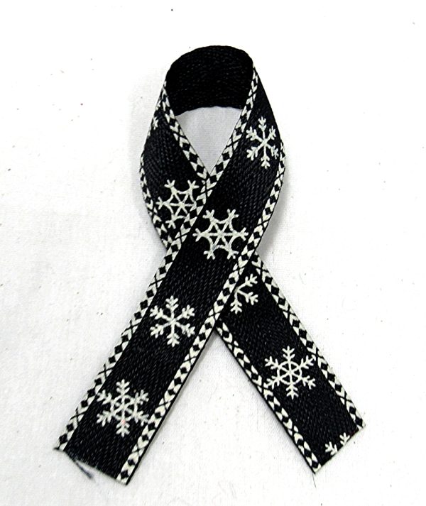 twill snowflake ribbon