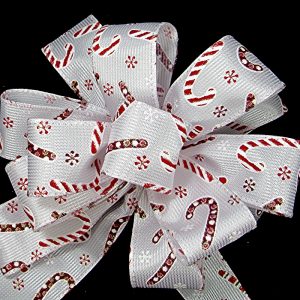 wired candy cane ribbon