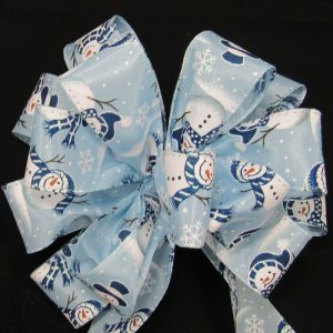 wired snowmen ribbon