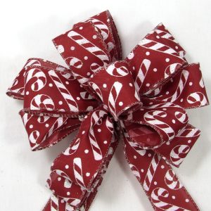 wired candy canes ribbon