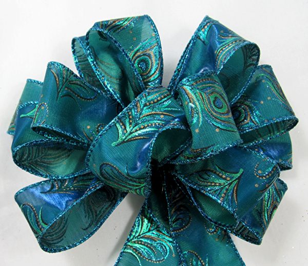 peacock feather ribbon