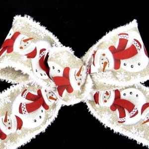 Christmas snowman ribbon