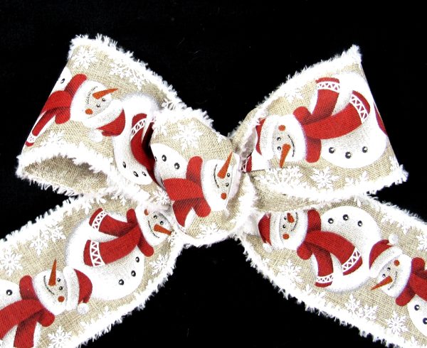 Christmas snowman ribbon