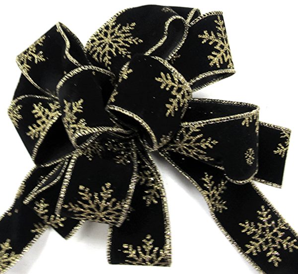 velvet snowflakes ribbon