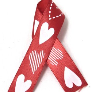 satin hearts ribbon