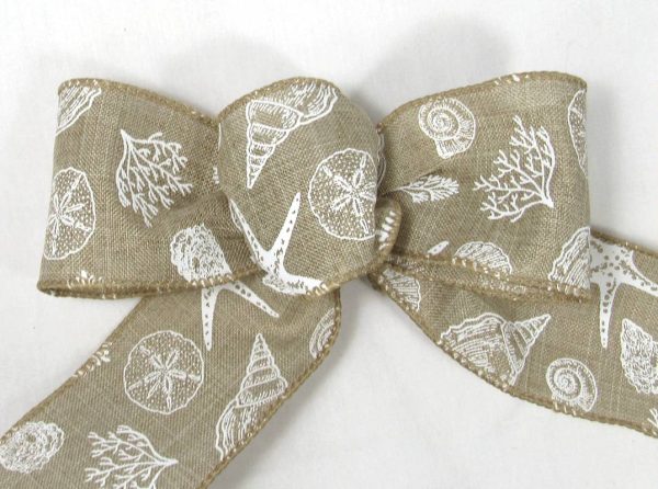 wired sea shells ribbon