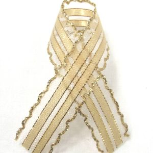 scalloped Metallic Ribbon