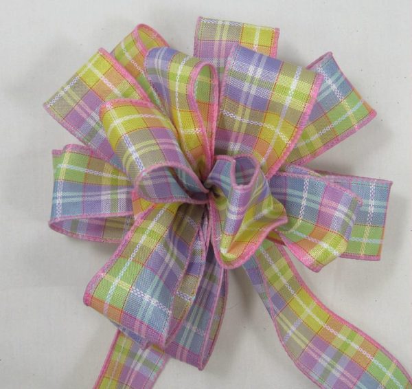 Wired Spring plaid ribbon