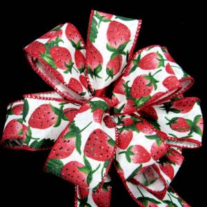 wired strawberry ribbon