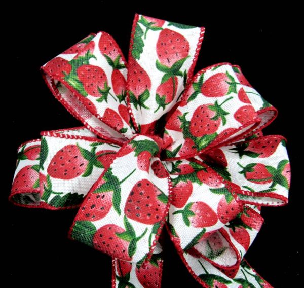 wired strawberry ribbon