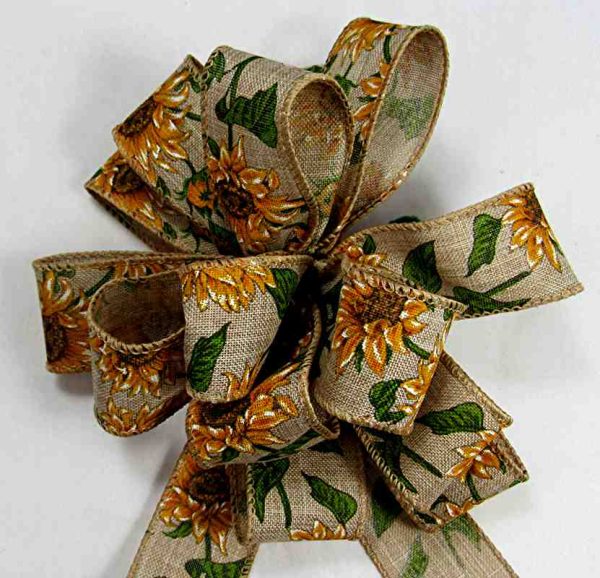 wired sunflower ribbon