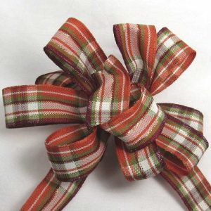 fall plaid ribbon