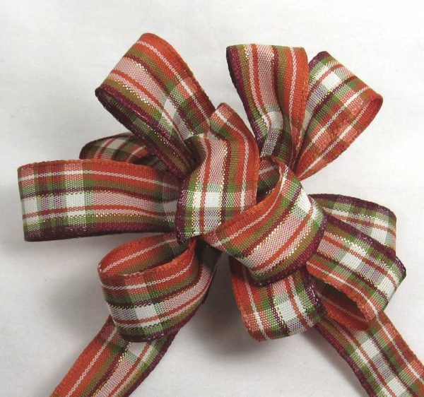 fall plaid ribbon
