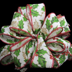 wired holly ribbon