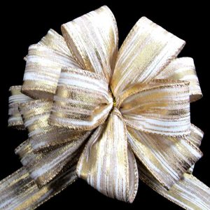 wired gold ribbon