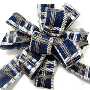 wired Metallic Christmas Ribbon