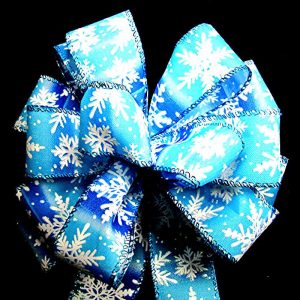 wired snowflakes ribbon